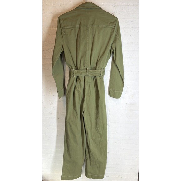 Military Inspired, Functional, Boho Chic, Olive Green Jumpsuit Women XS - Picture 8 of 8